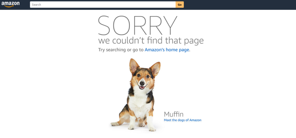 amazon 404 error page